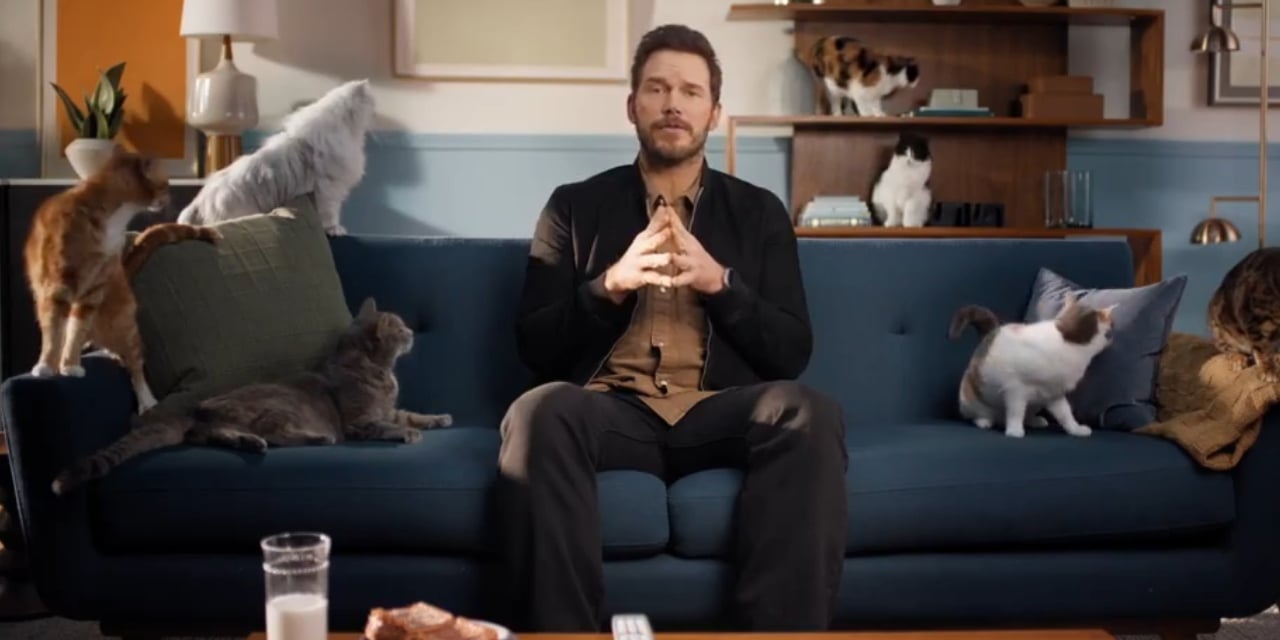 Chris Pratt impara a diventare un gatto in un video di Garfield: Una missione gustosa