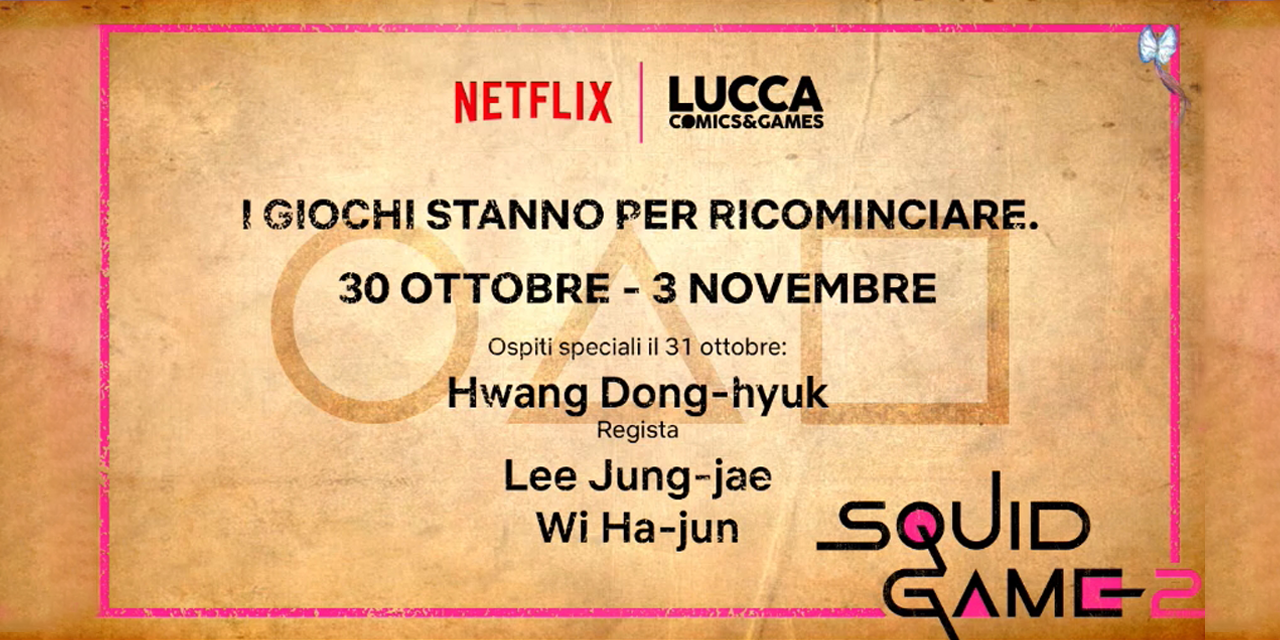 Lucca 2024: La bambola di Squid Game in piazza San Michele, e il video messaggio di Lee Jung-jae