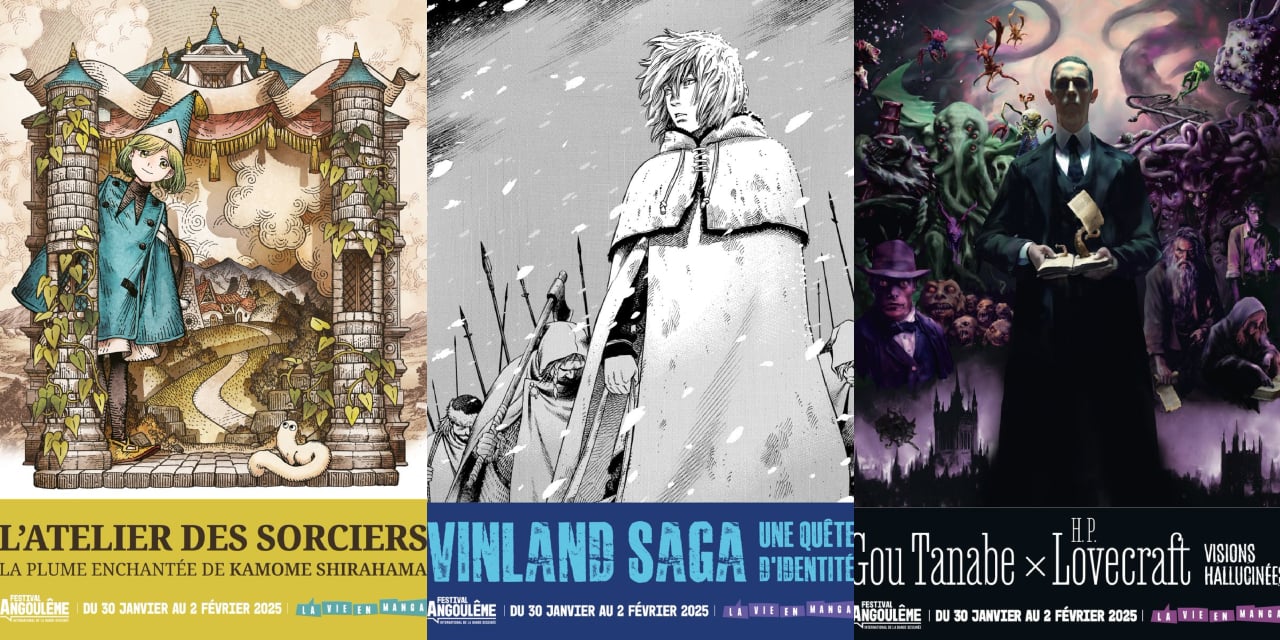 Angoulême 2025: Le mostre di Vinland Saga, Atelier of Witch Hat e Gou Tanabe x H.P. Lovecraft