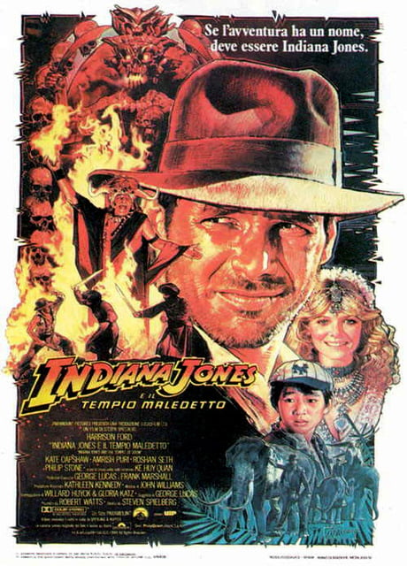 Poster Indiana Jones e il tempio maledetto