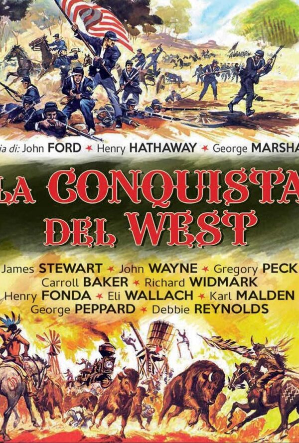 Poster La conquista del west