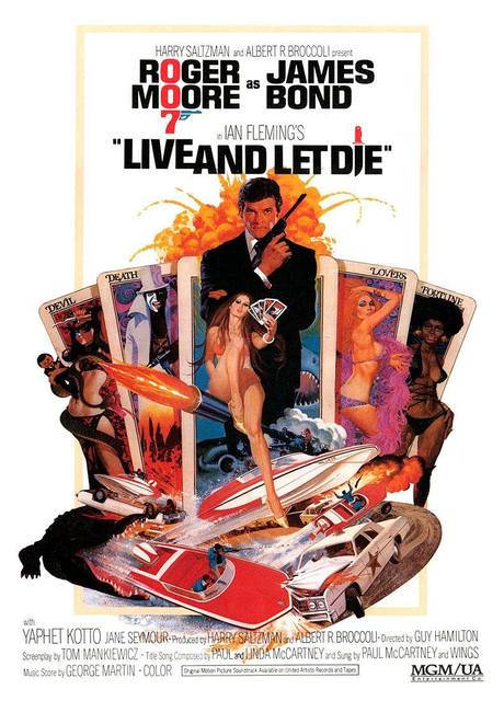 Poster Agente 007 – Vivi e lascia morire