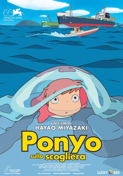 Poster Ponyo sulla scogliera