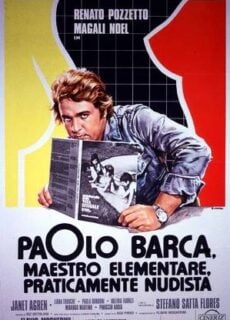 Poster Paolo Barca, maestro elementare, praticamente nudista