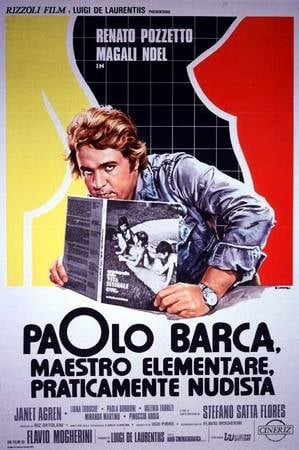 Poster Paolo Barca, maestro elementare, praticamente nudista