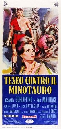 Poster Teseo contro il minotauro