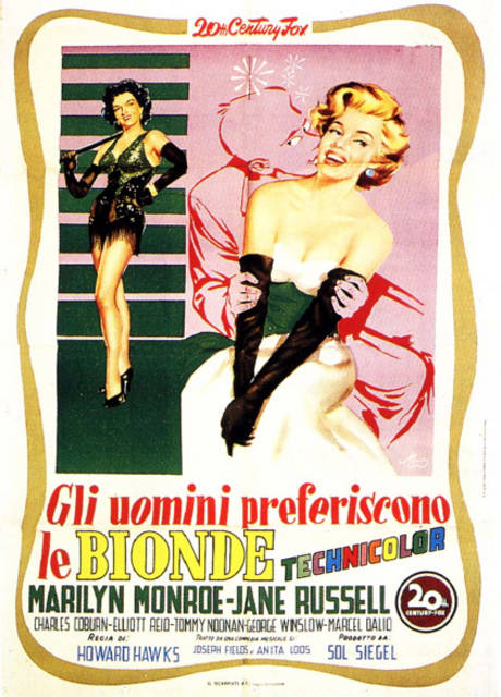 Poster Gli uomini preferiscono le bionde