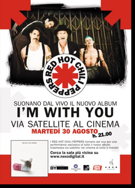 Poster Red Hot Chili Peppers live I’m with you