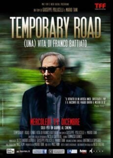 Poster Temporary road – (Una) Vita di Franco Battiato