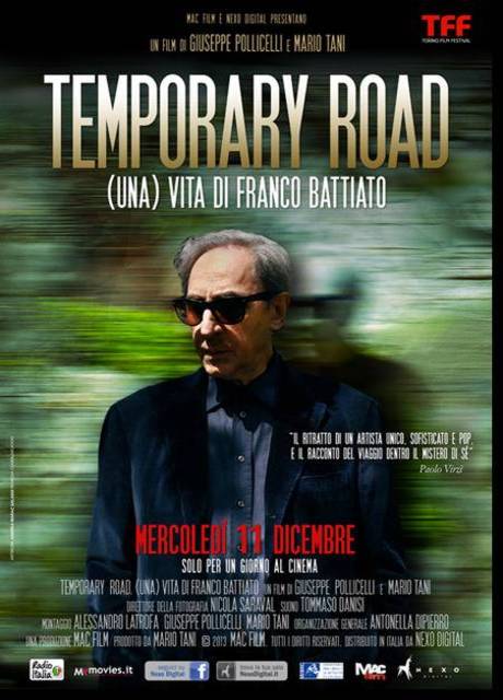 Poster Temporary road – (Una) Vita di Franco Battiato