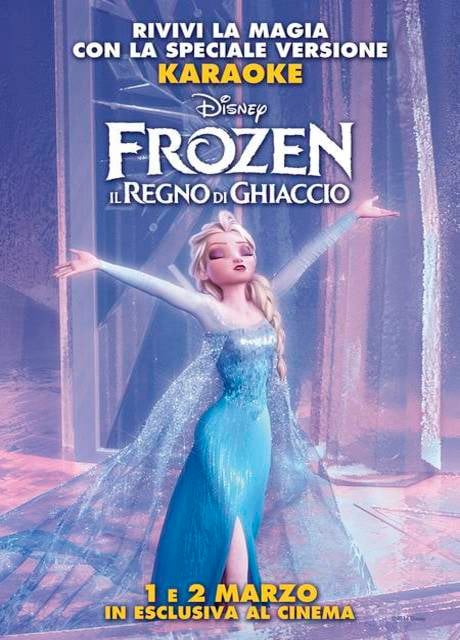 Poster Frozen – Il Regno di Ghiaccio (Versione Karaoke)