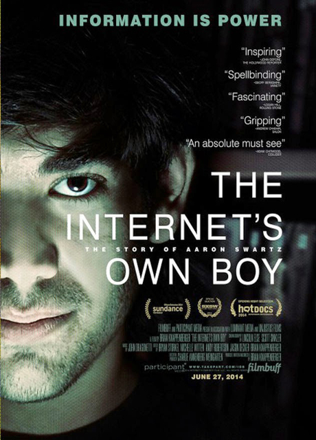 Poster The Internet’s Own Boy: The Story of Aaron Swartz