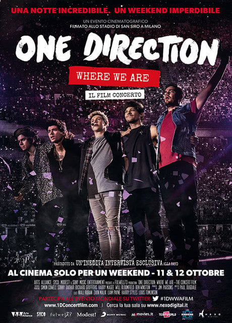 Poster One Direction: Where We Are – Il Film concerto