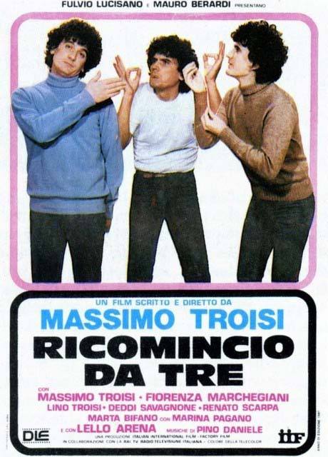 Poster Ricomincio da tre