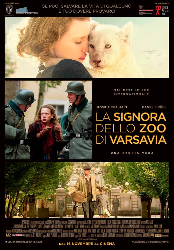 Poster La signora dello zoo di Varsavia