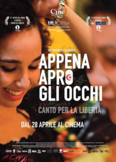 Poster Appena apro gli occhi – Canto per la libertà