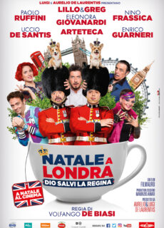 Poster Natale a Londra – Dio Salvi la Regina