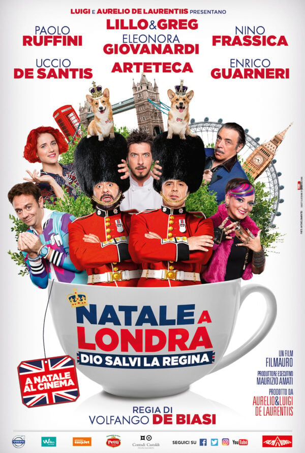 Poster Natale a Londra – Dio Salvi la Regina