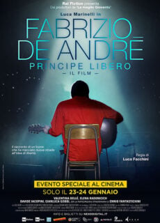 Poster Fabrizio De André. Principe Libero