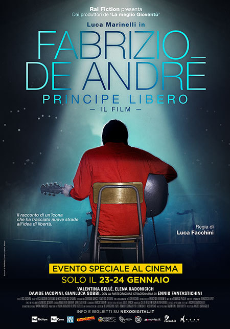 Poster Fabrizio De André. Principe Libero