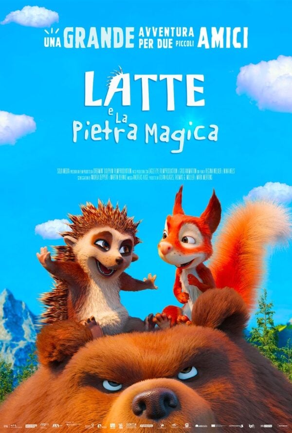 Poster Latte e la pietra magica