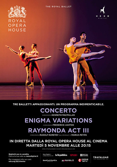 Poster The Royal Ballet Triple Bill (Programma Triplo) novembre 2019