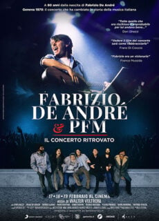 Poster Fabrizio De André e PFM. Il concerto ritrovato