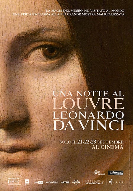 Poster Una notte al Louvre. Leonardo da Vinci