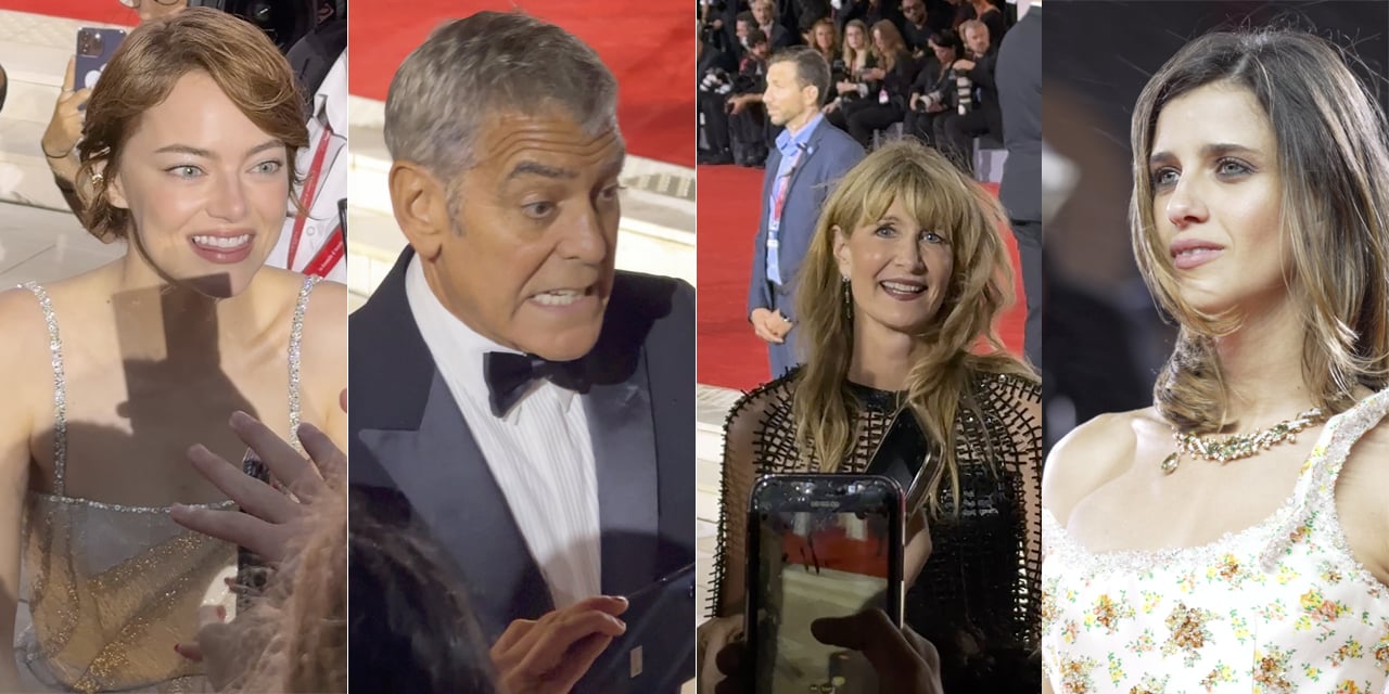 Venezia 82: tutti i video esclusivi del secondo giorno con Stone, Clooney e Dern