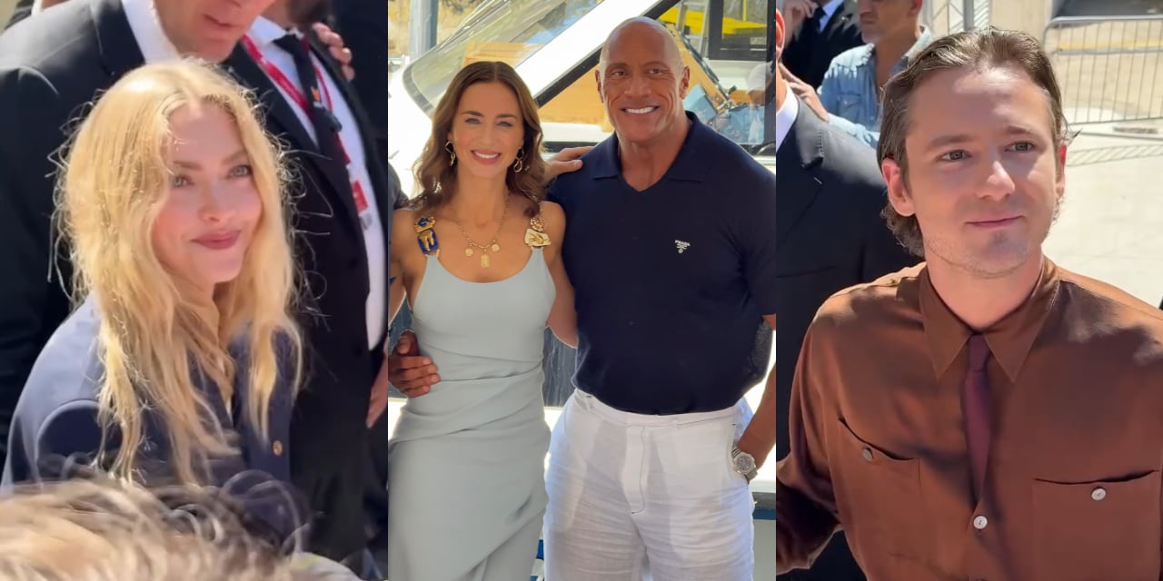 Venezia 82: tutti i video esclusivi del sesto giorno con Emily Blunt, Dwayne Johnson