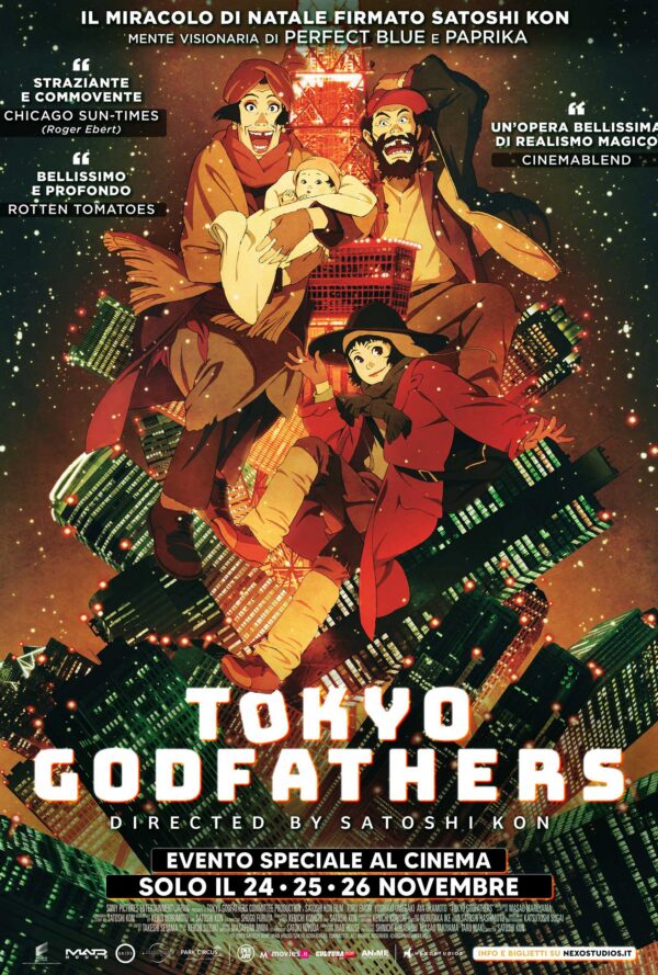Poster Tokyo Godfathers (riedizione 2025)